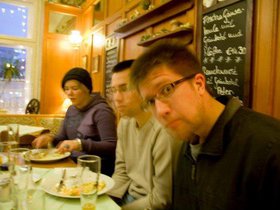 Gabe, Andy and Lara at the Zum Paddenwirt for dinn.jpg